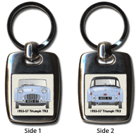 Triumph TR3 1955-57 (disc wheels) Keyring 5